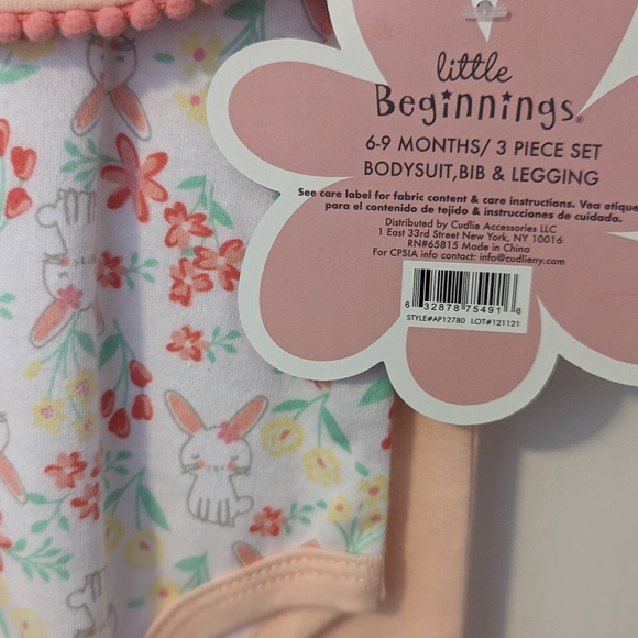 👑6-9M Little Beginnings 3 piece set - Picture 3 of 3